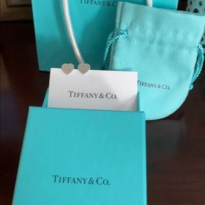 Return to Tiffany sterling silver stud earrings